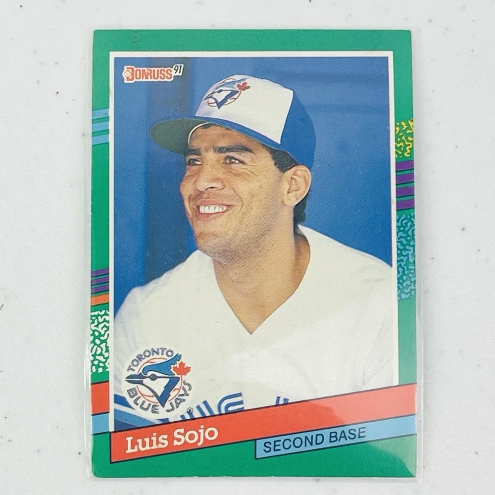 1991 Donruss Luis Sojo 579 Toronto Blue Jays Trading Card Vintage Second Base